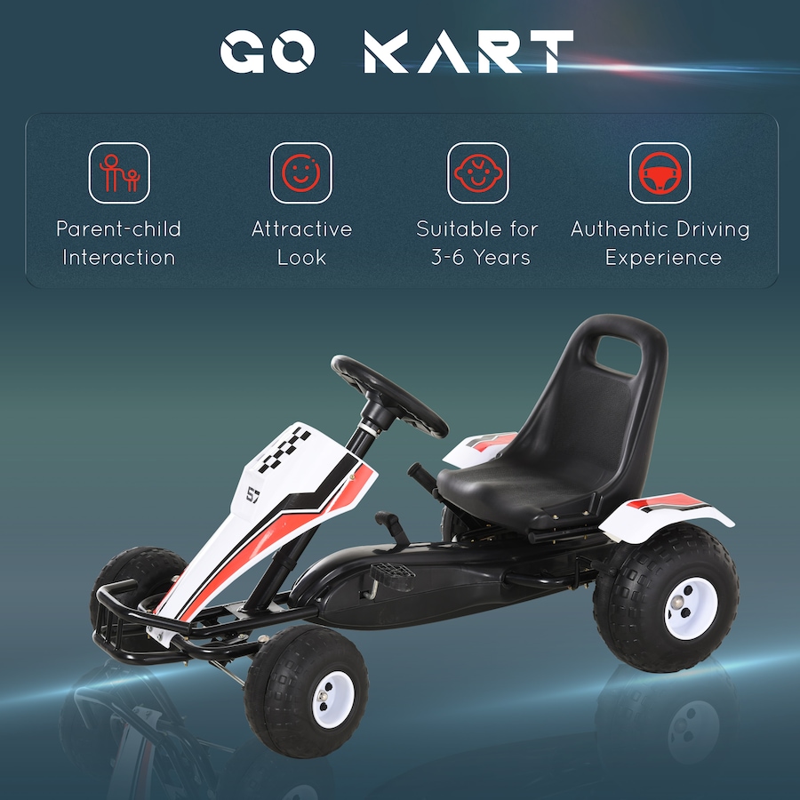 Image 946885_ALTMORE7.jpg, Product 946-885 / Price $149.99, Aosom Kids Pedal Go Kart Children Racing Style Ride on Car with Adjustable Seat from Aosom on TSC.ca's Toys & Hobbies department