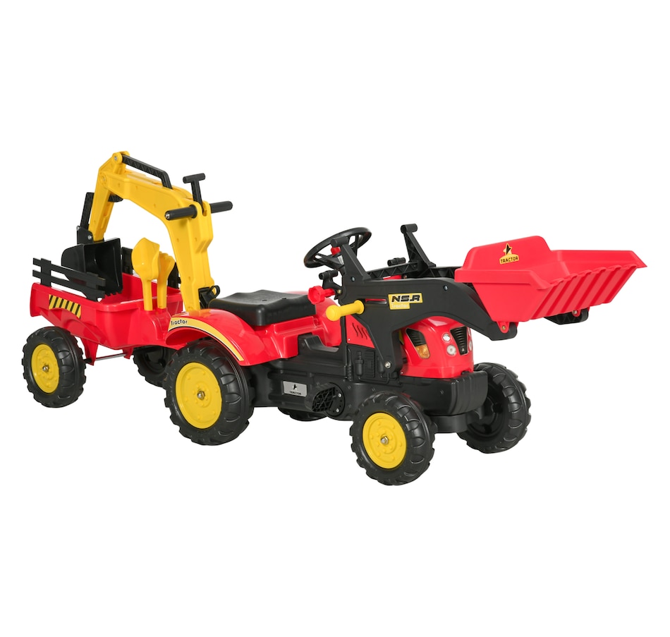 Image 946894.jpg, Product 946-894 / Price $159.00, Aosom 3 in 1 Kids Ride On Excavator Toy with 6 Wheels from Aosom on TSC.ca's Toys & Hobbies department