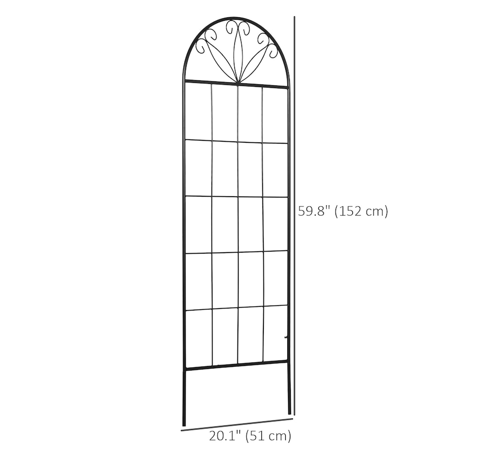 Image 946896_ALTMORE2.jpg, Product 946-896 / Price $56.99 - $84.99, Outsunny Metal Garden Trellis Pack of 2 for Climbing Plants from Outsunny on TSC.ca's Home & Garden department