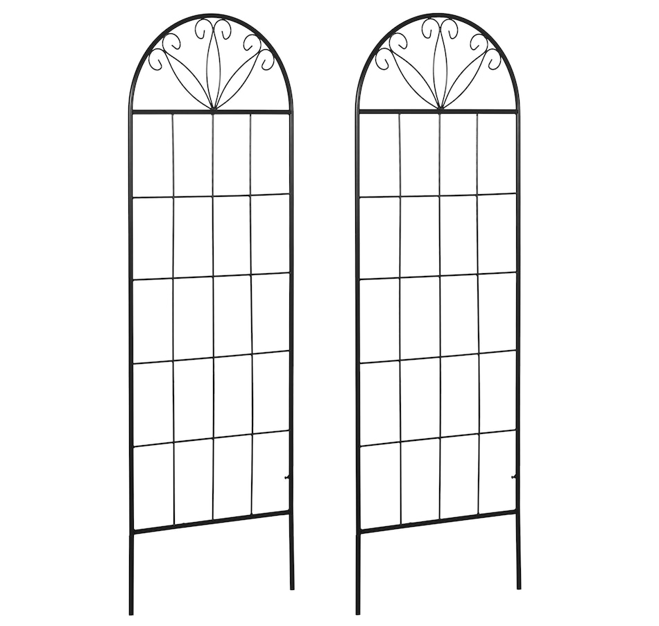 Image 946896_ST01.jpg, Product 946-896 / Price $56.99 - $84.99, Outsunny Metal Garden Trellis Pack of 2 for Climbing Plants from Outsunny on TSC.ca's Home & Garden department
