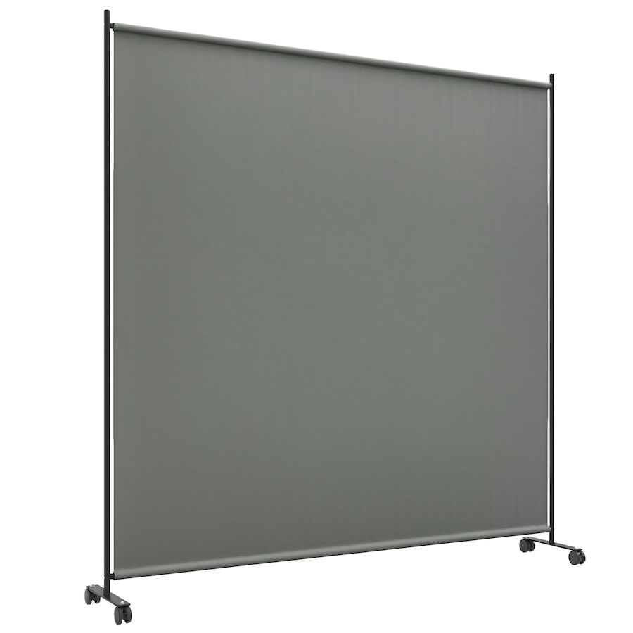 Image 946922.png, Product 946-922 / Price $53.99, Outsunny Room Divider with Wheels, 6ft Rolling Privacy Screen, Dark Grey from Outsunny on TSC.ca's Home & Garden department