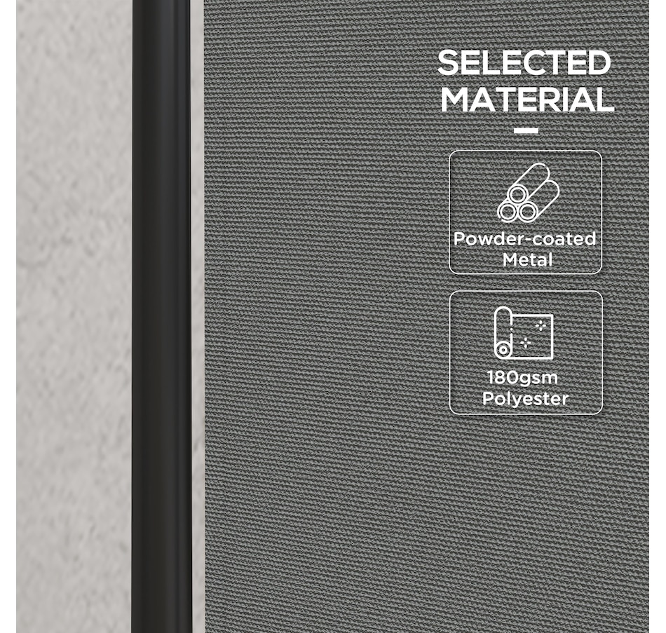 Image 946922_ALTMORE5.jpg, Product 946-922 / Price $56.99, Outsunny Room Divider with Wheels, 6ft Rolling Privacy Screen, Dark Grey from Outsunny on TSC.ca's Home & Garden department