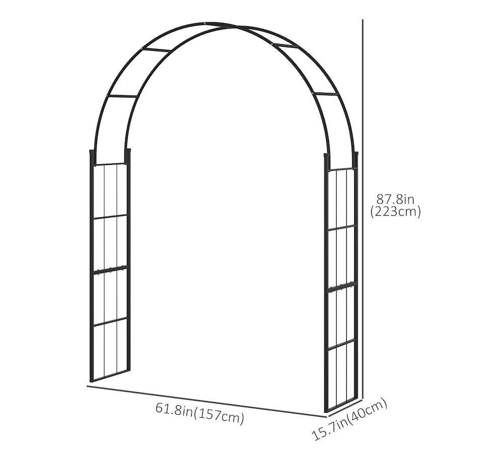 Image 946930_ALTMORE2.jpg, Product 946-930 / Price $68.16, Outsunny 7FT Garden Arch Trellis from Outsunny on TSC.ca's Home & Garden department