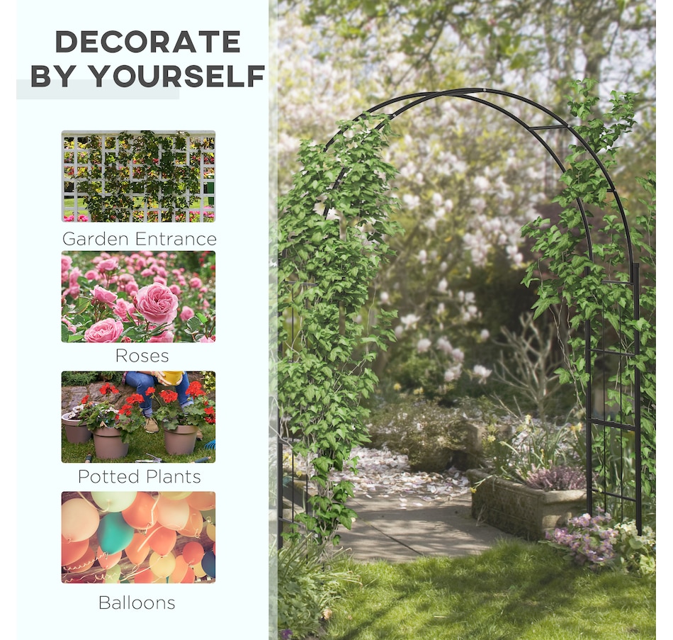 Image 946930_ALTMORE3.jpg, Product 946-930 / Price $68.16, Outsunny 7FT Garden Arch Trellis from Outsunny on TSC.ca's Home & Garden department