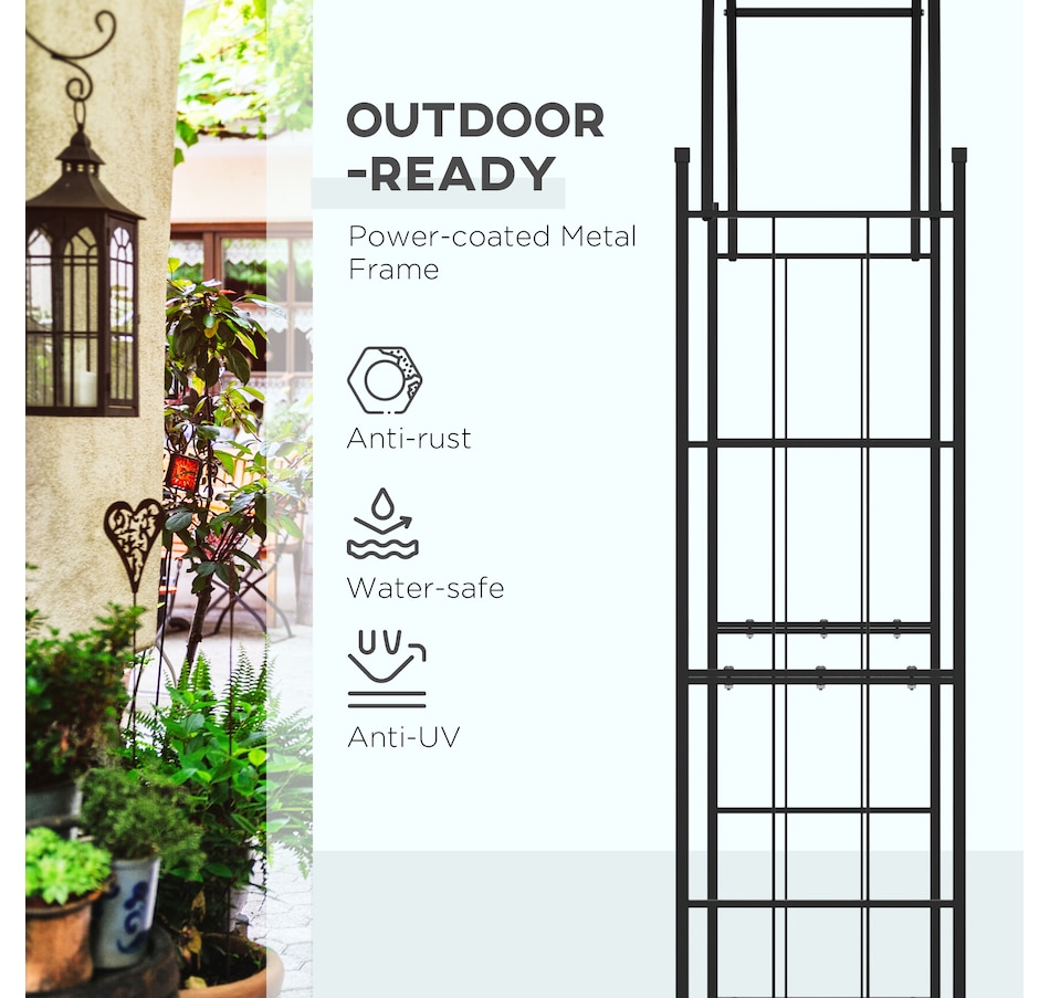 Image 946930_ALTMORE5.jpg, Product 946-930 / Price $68.16, Outsunny 7FT Garden Arch Trellis from Outsunny on TSC.ca's Home & Garden department