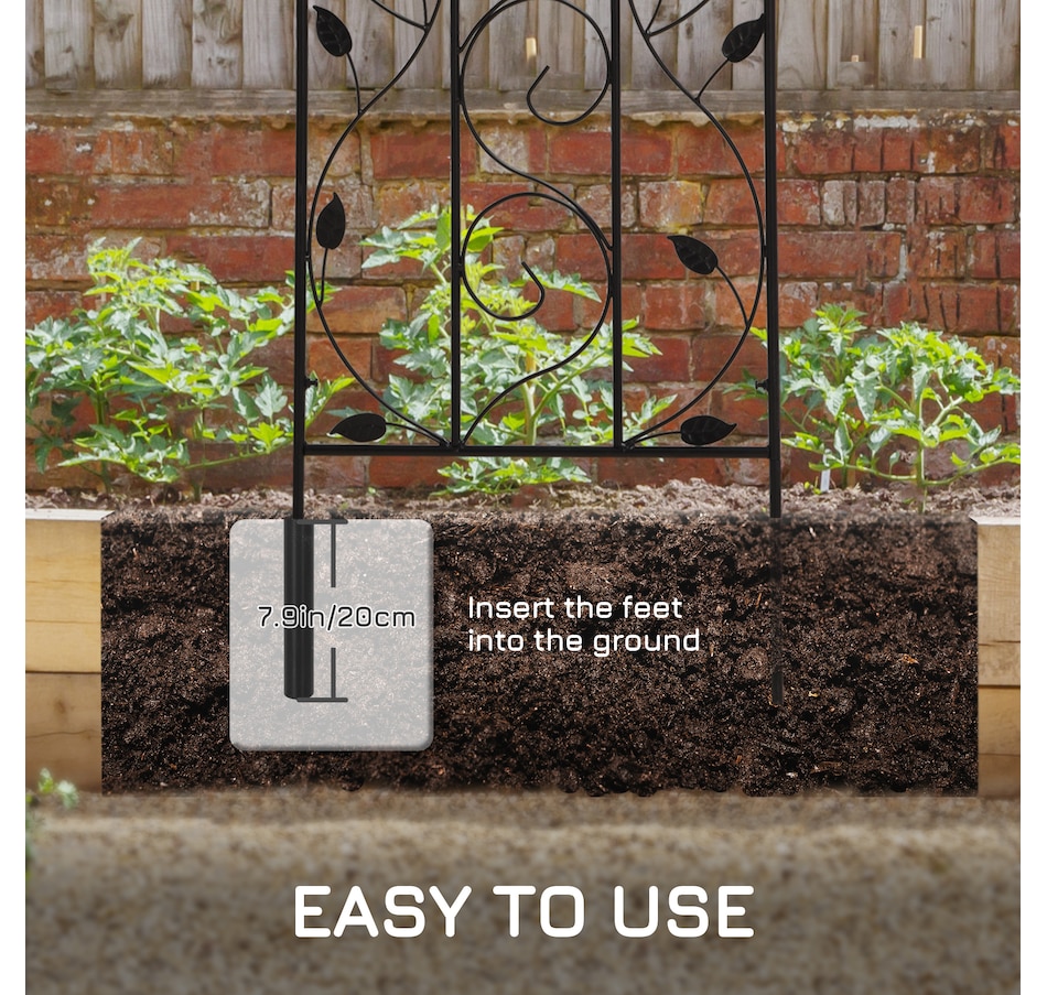 Image 946938_ALTMORE4.jpg, Product 946-938 / Price $82.99, Outsunny 2 Pack Garden Trellis for Climbing Plants from Outsunny on TSC.ca's Home & Garden department