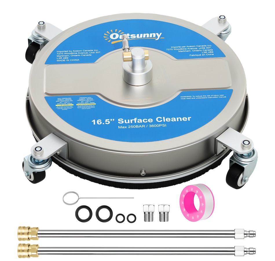 Image 946948.jpg, Product 946-948 / Price $119.99, Outsunny 16" Pressure Washer Surface Cleaner, Power Washer Surface Cleaner from Outsunny on TSC.ca's Home & Garden department