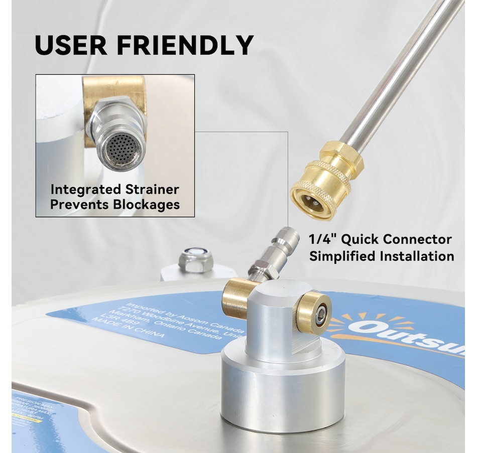 Image 946948_ALTMORE6.jpg, Product 946-948 / Price $119.99, Outsunny 16" Pressure Washer Surface Cleaner, Power Washer Surface Cleaner from Outsunny on TSC.ca's Home & Garden department