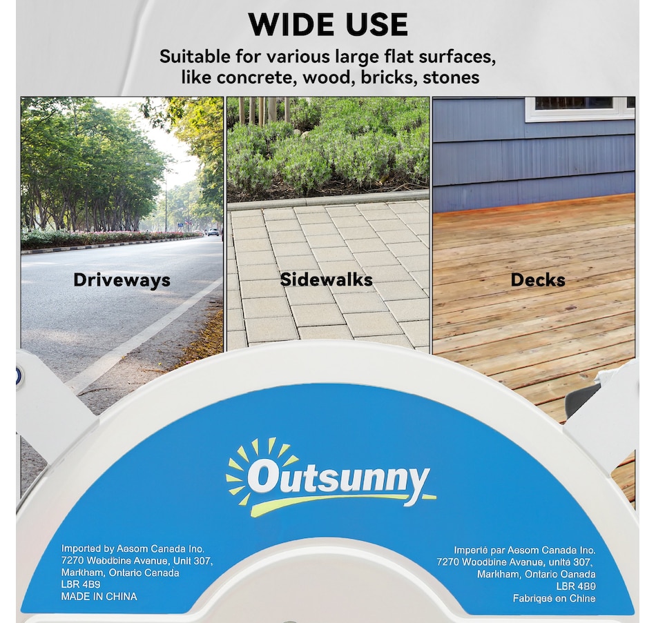 Image 946948_ALTMORE7.jpg, Product 946-948 / Price $119.99, Outsunny 16" Pressure Washer Surface Cleaner, Power Washer Surface Cleaner from Outsunny on TSC.ca's Home & Garden department