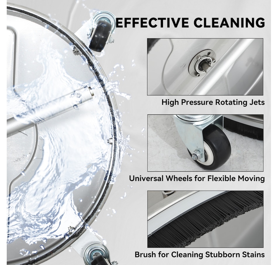 Image 946956_ALTMORE4.jpg, Product 946-956 / Price $254.99, Outsunny 18" Pressure Washer Surface Cleaner, Power Washer Surface Cleaner from Outsunny on TSC.ca's Home & Garden department