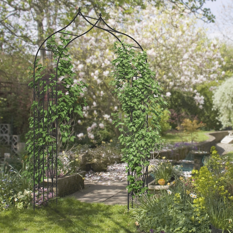 Image 946959_ALTMORE9.jpg, Product 946-959 / Price $134.99, Outsunny 8.7FT Garden Arch Trellis with Scrollwork Wedding Arbor for Roses from Outsunny on TSC.ca's Home & Garden department