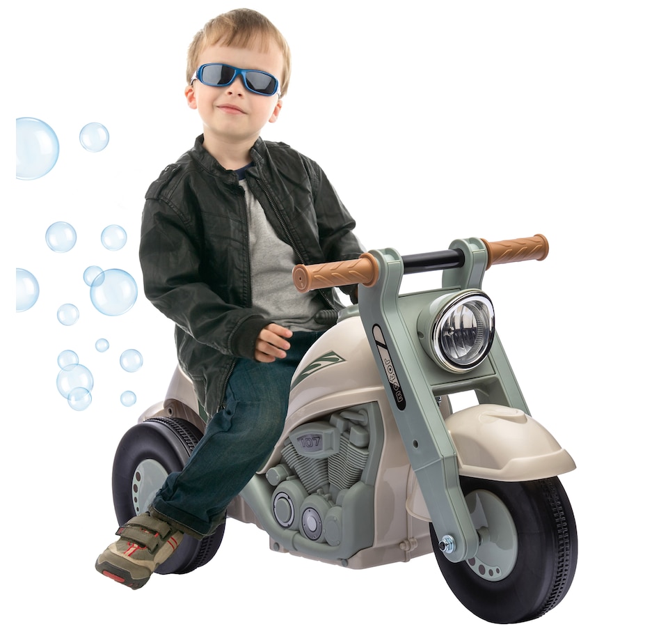 Image 947036.jpg, Product 947-036 / Price $71.99, Qaba Baby Push Car for 2-5 Years Old with Music, Bubble, Cream White from Qaba on TSC.ca's Toys & Hobbies department