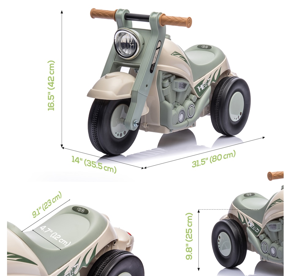 Image 947036_ALTMORE3.jpg, Product 947-036 / Price $71.99, Qaba Baby Push Car for 2-5 Years Old with Music, Bubble, Cream White from Qaba on TSC.ca's Toys & Hobbies department