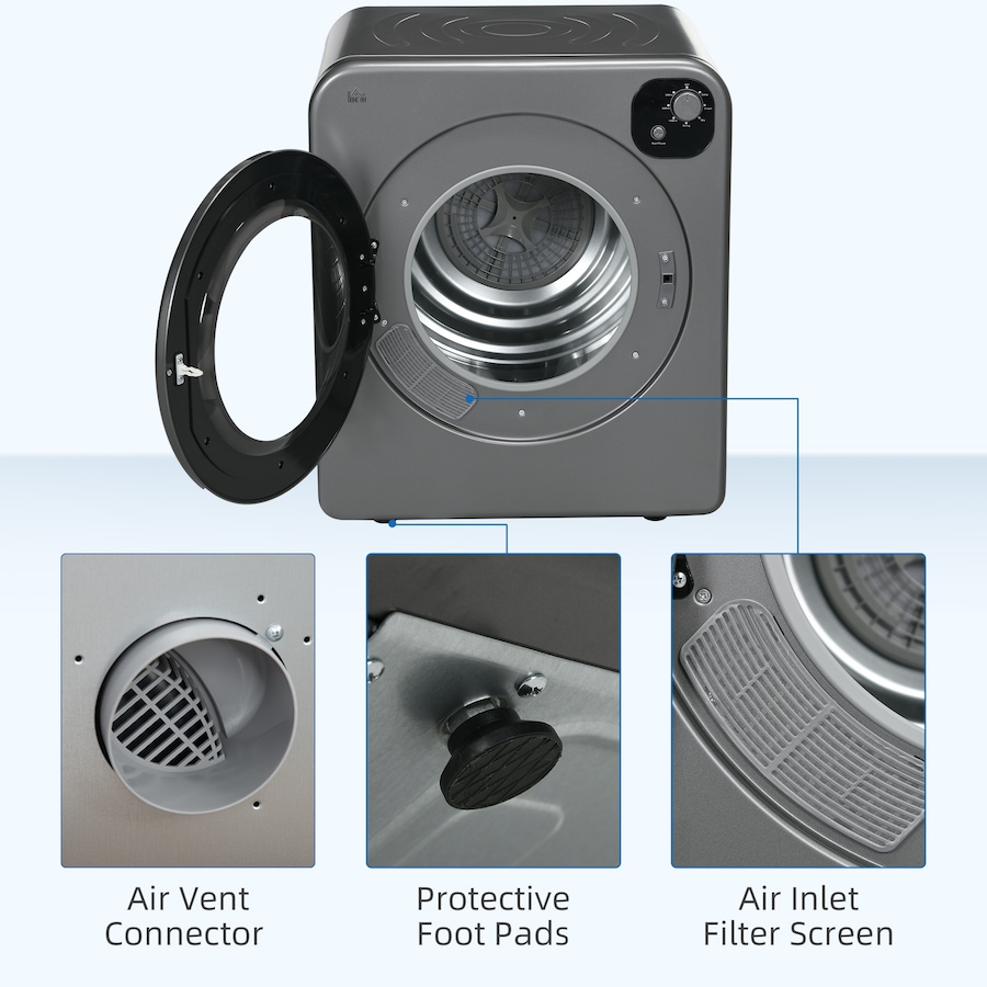 Image 947140_ALTMORE13.jpg, Product 947-140 / Price $349.99 - $364.99, HOMCOM Electric Portable Dryer 1300W 3.22 CuFt Compact Laundry Dryer from HOMCOM on TSC.ca's Home & Garden department