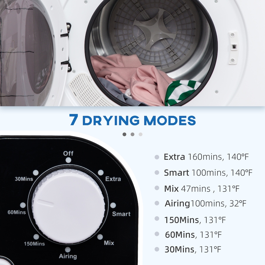 Image 947140_ALTMORE3.jpg, Product 947-140 / Price $349.99 - $364.99, HOMCOM Electric Portable Dryer 1300W 3.22 CuFt Compact Laundry Dryer from HOMCOM on TSC.ca's Home & Garden department