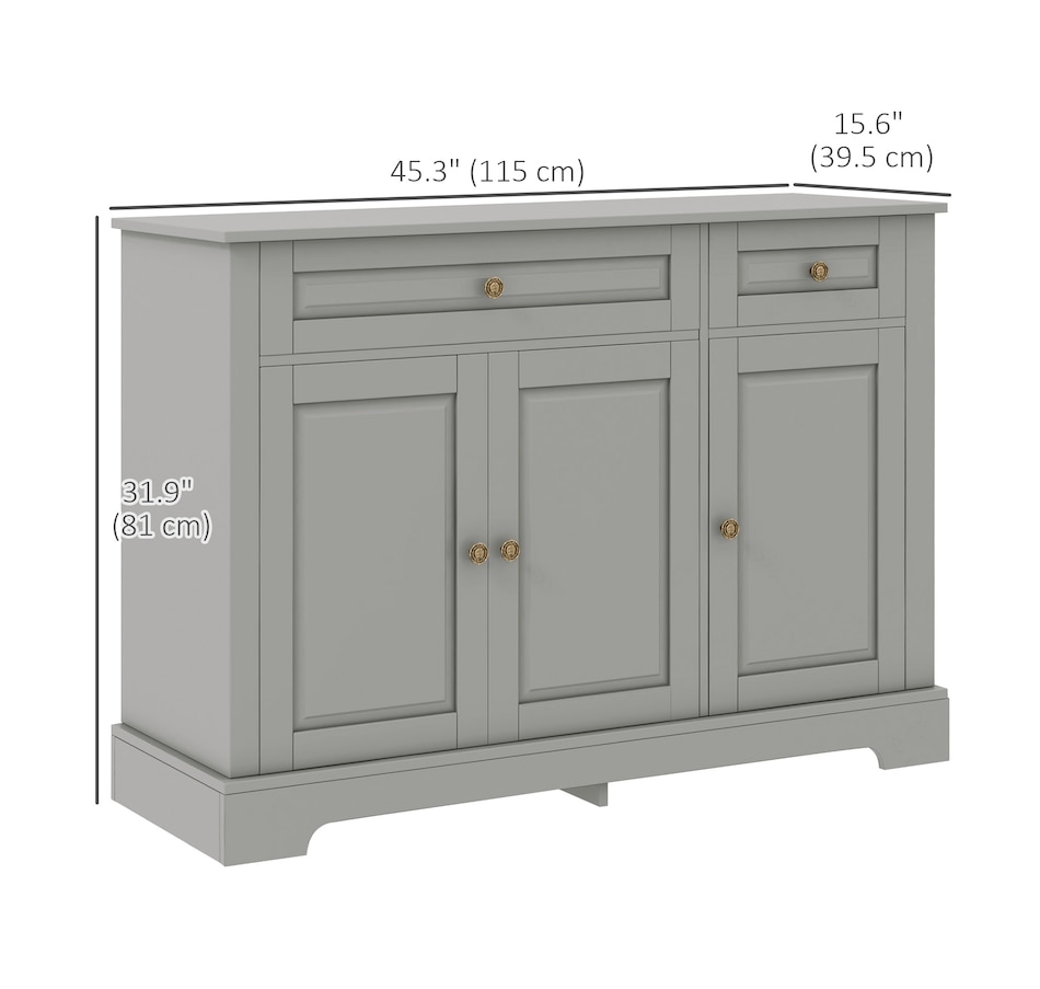 Image 947141_ALTMORE10.jpg, Product 947-141 / Price $239.99 - $269.99, HOMCOM Sideboard Buffet Cabinet, Modern Kitchen Cabinet with 2 Drawers from HOMCOM on TSC.ca's Home & Garden department