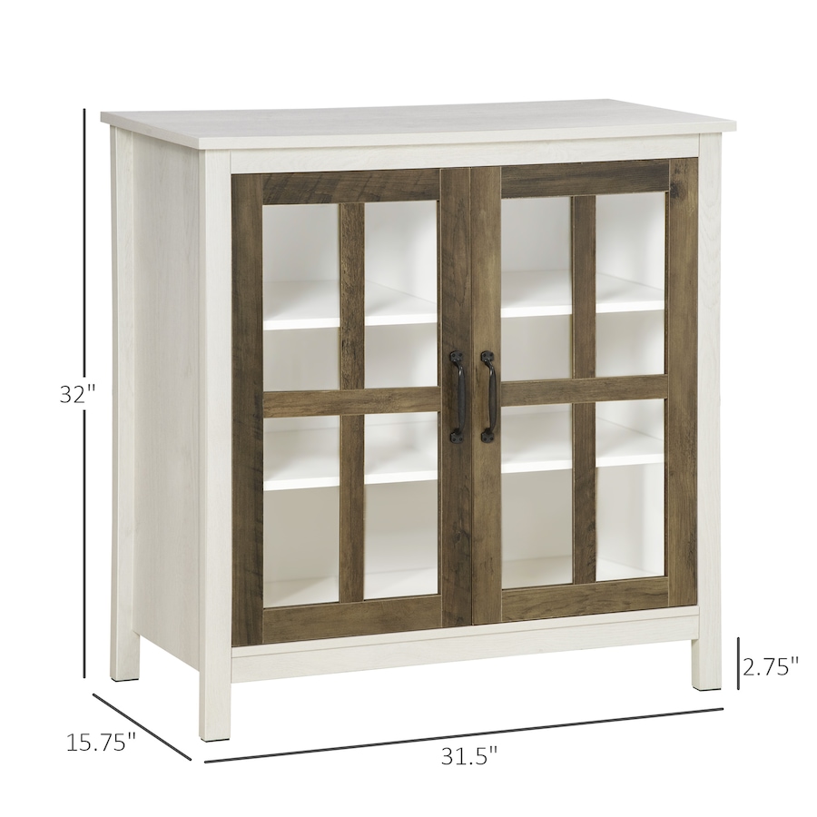 Image 947145_ALTMORE2.jpg, Product 947-145 / Price $144.99, HOMCOM Kitchen Sideboard with Glass Doors Buffet Cabinet Accent Cabinet from HOMCOM on TSC.ca's Home & Garden department