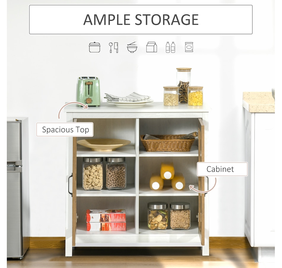 Image 947145_ALTMORE3.jpg, Product 947-145 / Price $149.99, HOMCOM Kitchen Sideboard with Glass Doors Buffet Cabinet Accent Cabinet from HOMCOM on TSC.ca's Home & Garden department