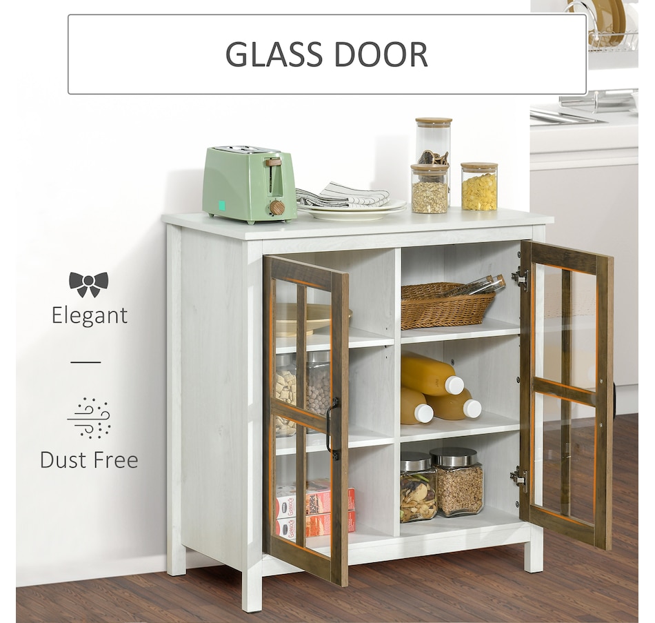 Image 947145_ALTMORE4.jpg, Product 947-145 / Price $149.99, HOMCOM Kitchen Sideboard with Glass Doors Buffet Cabinet Accent Cabinet from HOMCOM on TSC.ca's Home & Garden department