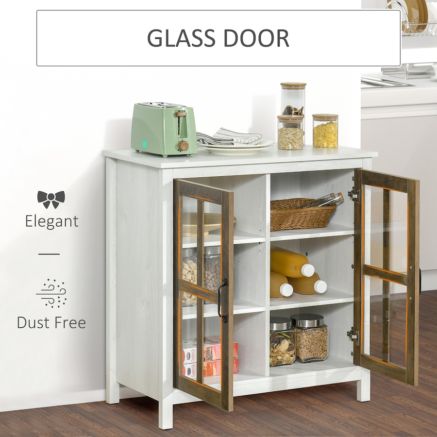 Image 947145_ALTMORE4.jpg, Product 947-145 / Price $144.99, HOMCOM Kitchen Sideboard with Glass Doors Buffet Cabinet Accent Cabinet from HOMCOM on TSC.ca's Home & Garden department