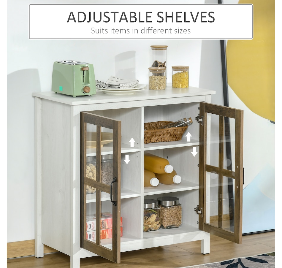 Image 947145_ALTMORE5.jpg, Product 947-145 / Price $149.99, HOMCOM Kitchen Sideboard with Glass Doors Buffet Cabinet Accent Cabinet from HOMCOM on TSC.ca's Home & Garden department