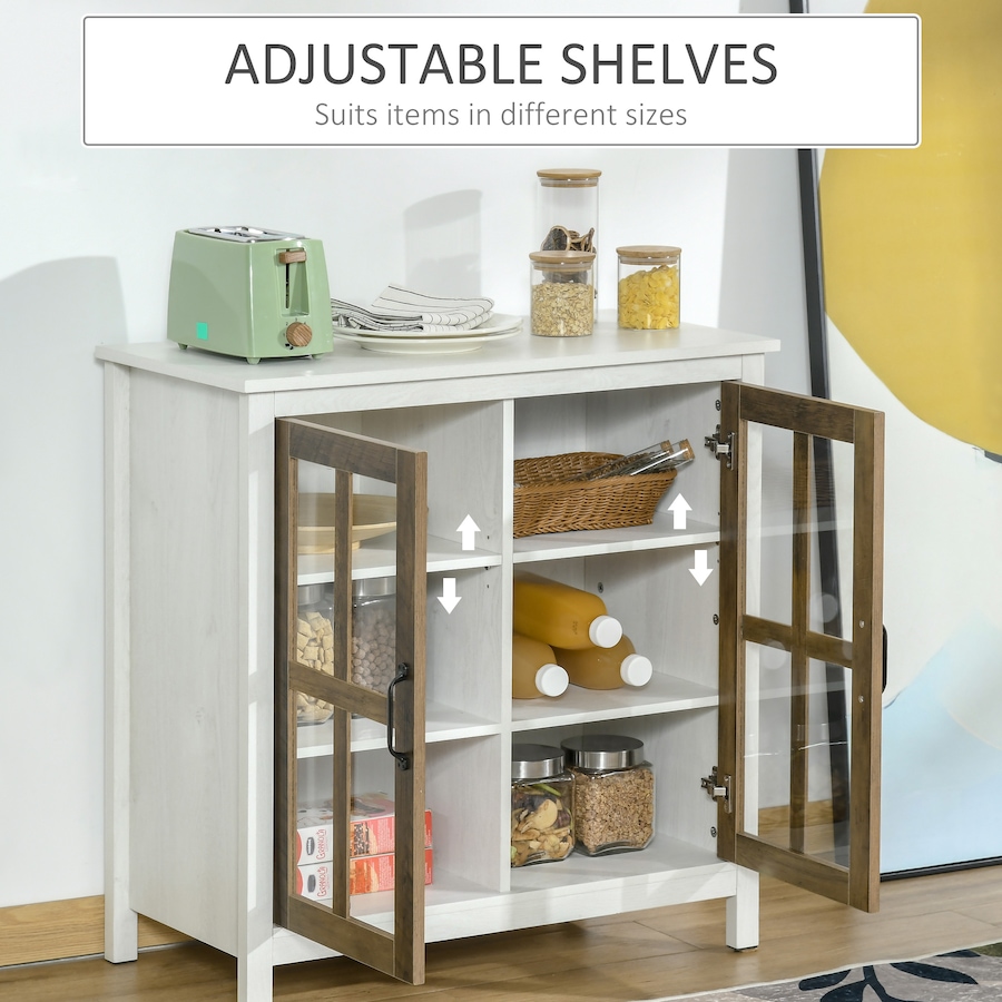 Image 947145_ALTMORE5.jpg, Product 947-145 / Price $144.99, HOMCOM Kitchen Sideboard with Glass Doors Buffet Cabinet Accent Cabinet from HOMCOM on TSC.ca's Home & Garden department