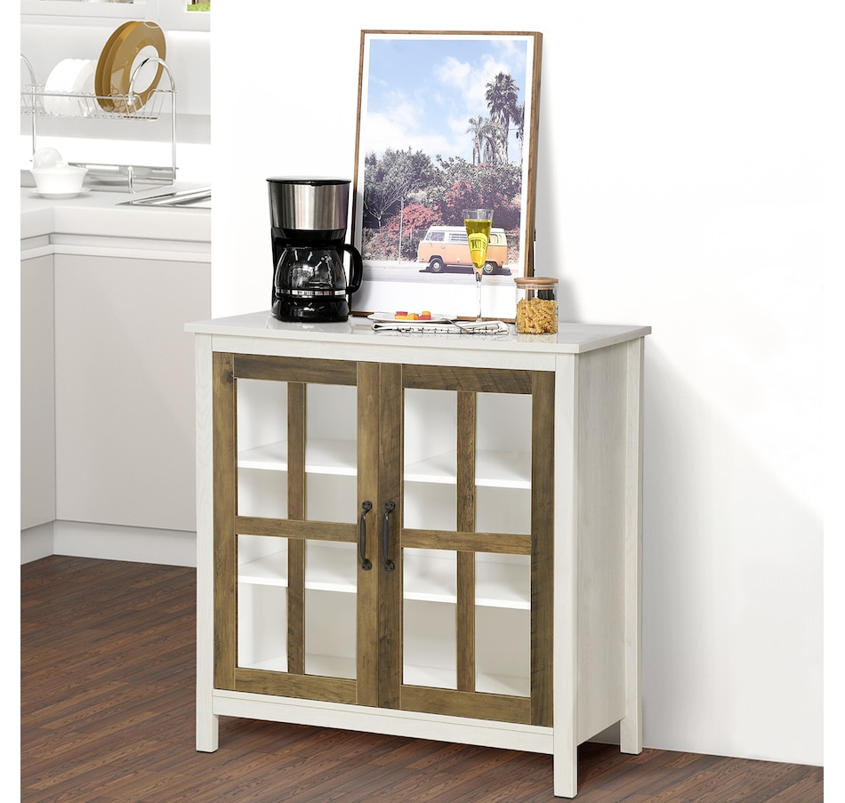 Image 947145_ALTMORE8.jpg, Product 947-145 / Price $149.99, HOMCOM Kitchen Sideboard with Glass Doors Buffet Cabinet Accent Cabinet from HOMCOM on TSC.ca's Home & Garden department