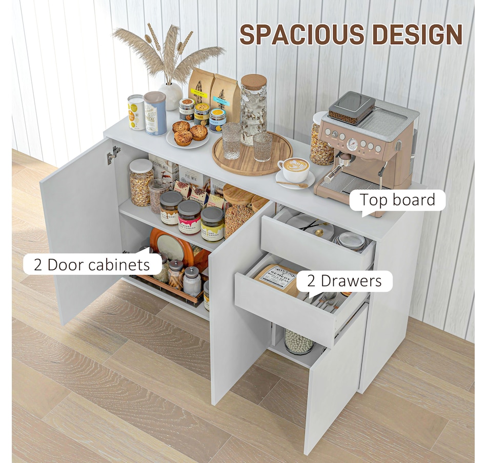 Image 947148_ALTMORE19.jpg, Product 947-148 / Price $205.99, HOMCOM Kitchen Sideboard with Push-Open Drawers and Storage Cabinets from HOMCOM on TSC.ca's Home & Garden department