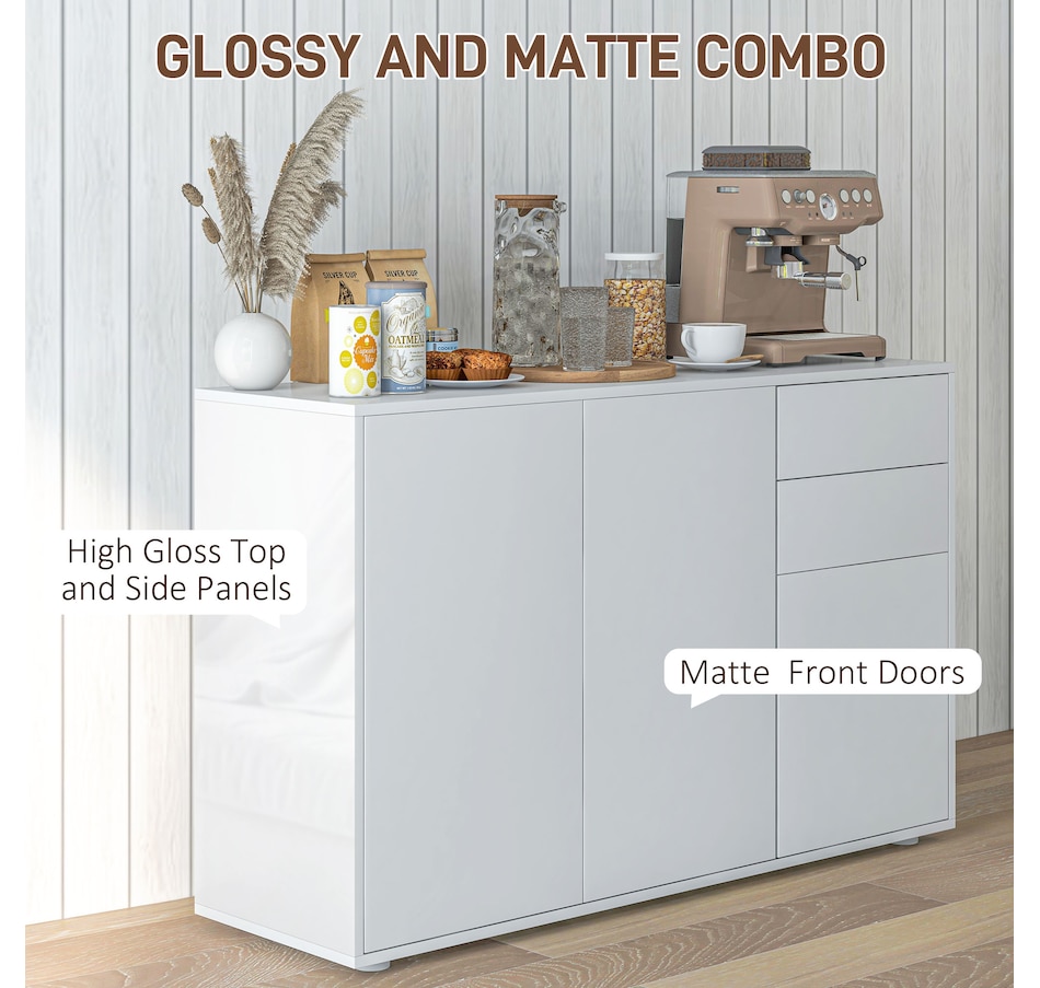 Image 947148_ALTMORE20.jpg, Product 947-148 / Price $205.99, HOMCOM Kitchen Sideboard with Push-Open Drawers and Storage Cabinets from HOMCOM on TSC.ca's Home & Garden department