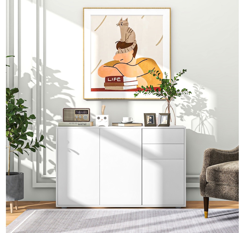 Image 947148_ALTMORE23.jpg, Product 947-148 / Price $205.99, HOMCOM Kitchen Sideboard with Push-Open Drawers and Storage Cabinets from HOMCOM on TSC.ca's Home & Garden department