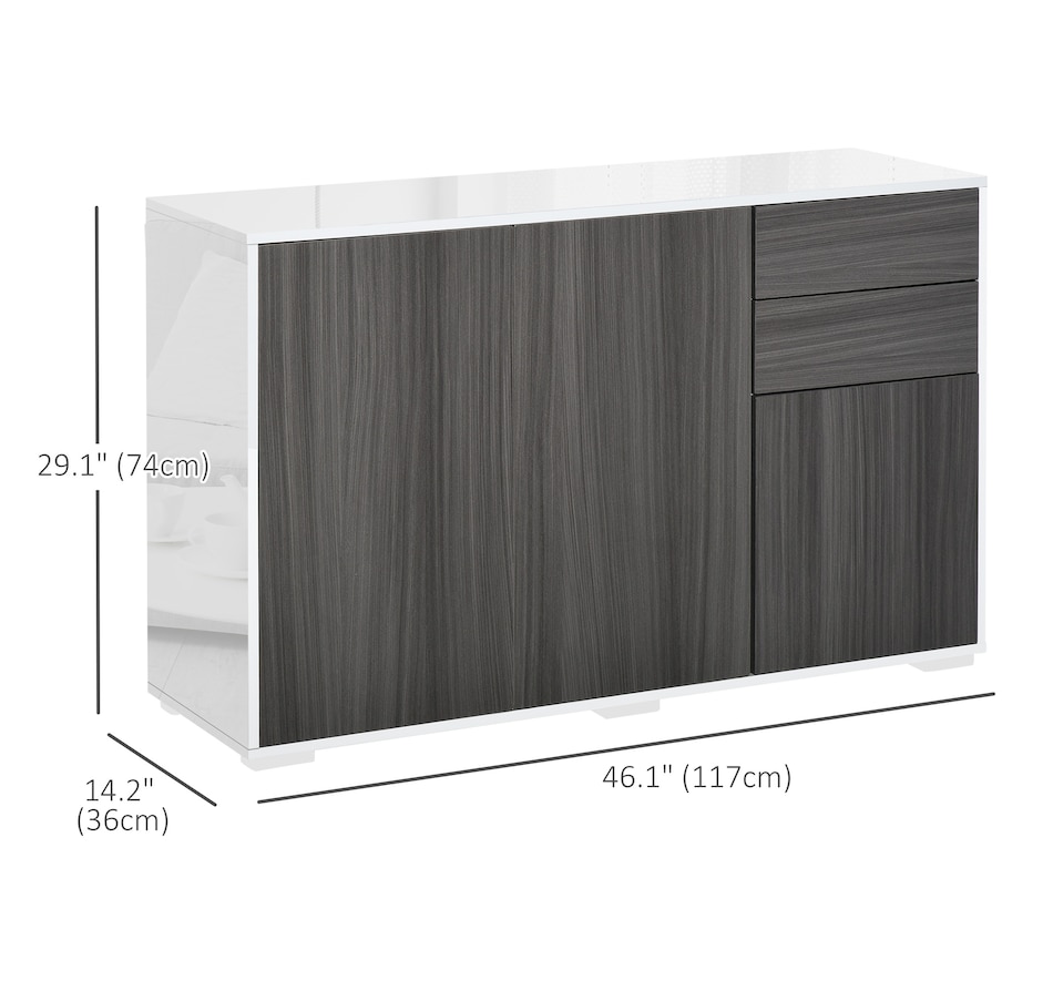 Image 947148_ALTMORE26.jpg, Product 947-148 / Price $205.99, HOMCOM Kitchen Sideboard with Push-Open Drawers and Storage Cabinets from HOMCOM on TSC.ca's Home & Garden department