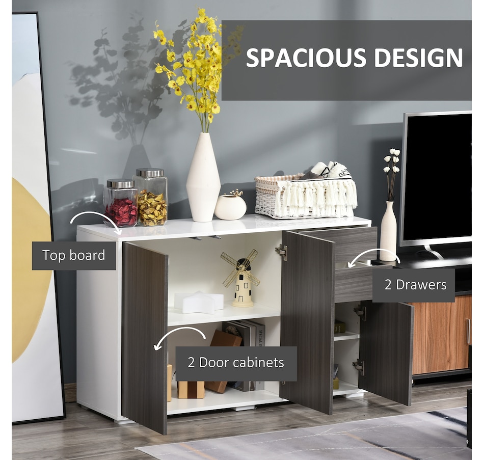 Image 947148_ALTMORE27.jpg, Product 947-148 / Price $205.99, HOMCOM Kitchen Sideboard with Push-Open Drawers and Storage Cabinets from HOMCOM on TSC.ca's Home & Garden department