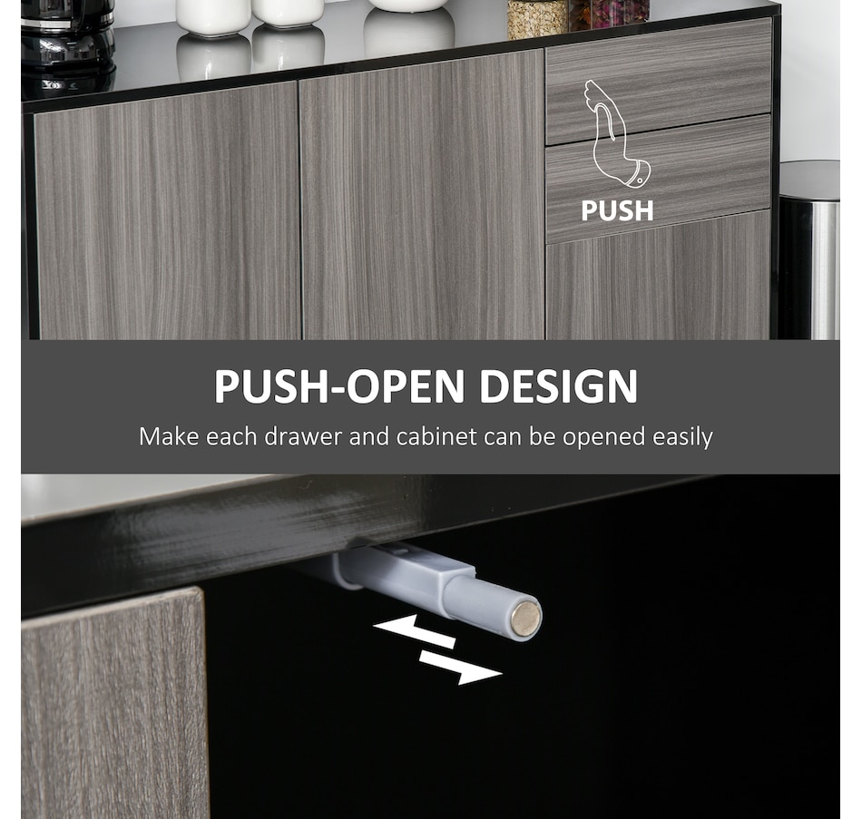 Image 947148_ALTMORE5.jpg, Product 947-148 / Price $205.99, HOMCOM Kitchen Sideboard with Push-Open Drawers and Storage Cabinets from HOMCOM on TSC.ca's Home & Garden department