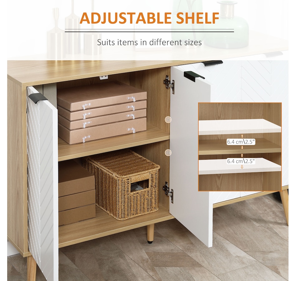 Image 947150_ALTMORE13.jpg, Product 947-150 / Price $159.99 - $179.99, HOMCOM Sideboard Storage Cabinet, Accent Cupboard with Adjustable Shelves from HOMCOM on TSC.ca's Home & Garden department