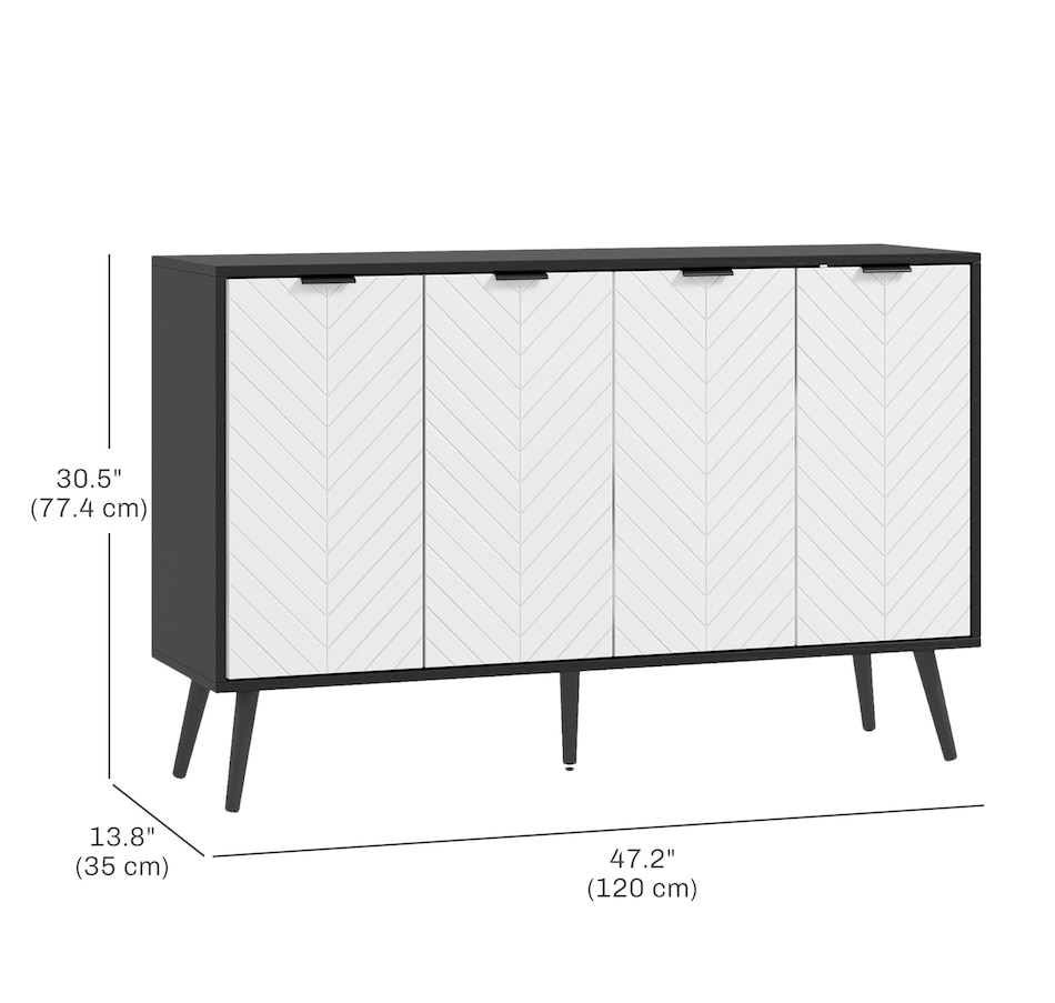 Image 947150_ALTMORE2.jpg, Product 947-150 / Price $159.99 - $179.99, HOMCOM Sideboard Storage Cabinet, Accent Cupboard with Adjustable Shelves from HOMCOM on TSC.ca's Home & Garden department