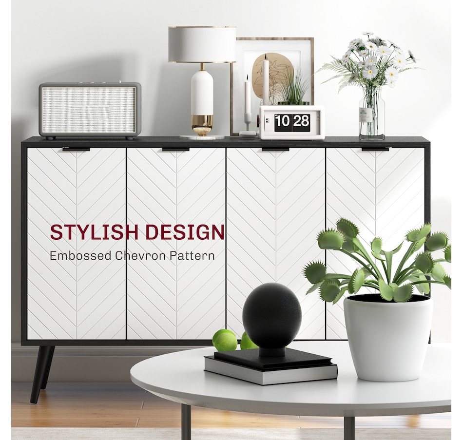 Image 947150_ALTMORE4.jpg, Product 947-150 / Price $159.99 - $179.99, HOMCOM Sideboard Storage Cabinet, Accent Cupboard with Adjustable Shelves from HOMCOM on TSC.ca's Home & Garden department