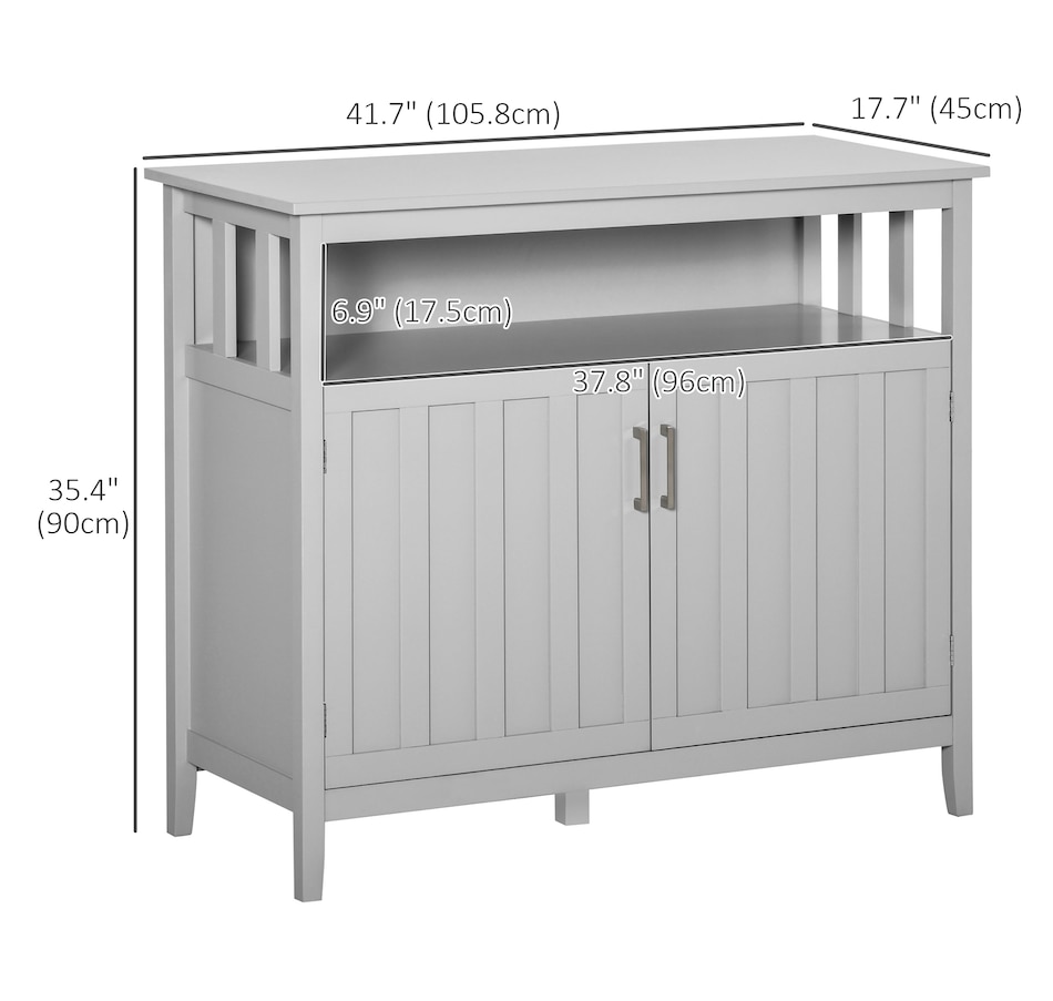 Image 947153_ALTMORE10.jpg, Product 947-153 / Price $184.99 - $199.99, HOMCOM Sideboard Buffet Storage Cabinet Console Table with 2 Doors Black from HOMCOM on TSC.ca's Home & Garden department