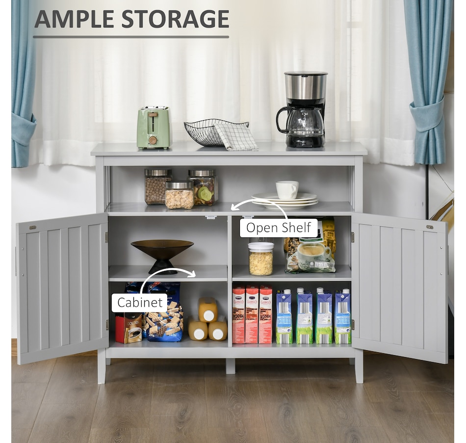 Image 947153_ALTMORE11.jpg, Product 947-153 / Price $184.99 - $199.99, HOMCOM Sideboard Buffet Storage Cabinet Console Table with 2 Doors Black from HOMCOM on TSC.ca's Home & Garden department