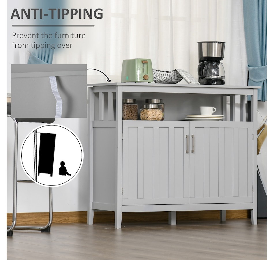 Image 947153_ALTMORE15.jpg, Product 947-153 / Price $184.99 - $199.99, HOMCOM Sideboard Buffet Storage Cabinet Console Table with 2 Doors Black from HOMCOM on TSC.ca's Home & Garden department