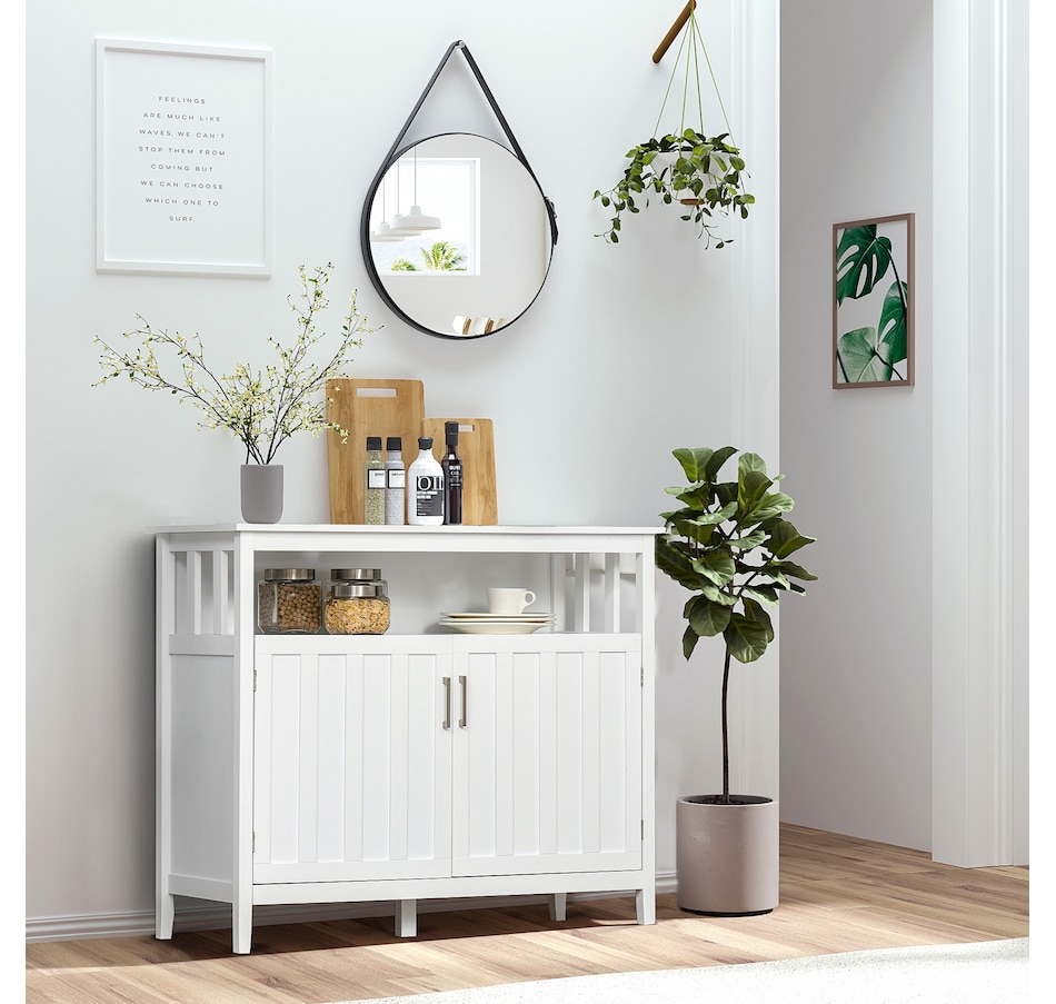 Image 947153_ALTMORE17.jpg, Product 947-153 / Price $184.99 - $199.99, HOMCOM Sideboard Buffet Storage Cabinet Console Table with 2 Doors Black from HOMCOM on TSC.ca's Home & Garden department