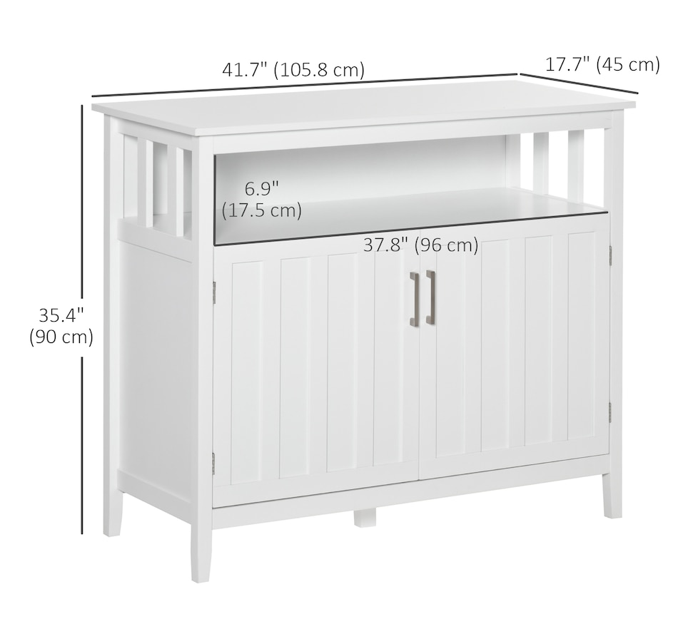 Image 947153_ALTMORE18.jpg, Product 947-153 / Price $184.99 - $199.99, HOMCOM Sideboard Buffet Storage Cabinet Console Table with 2 Doors Black from HOMCOM on TSC.ca's Home & Garden department