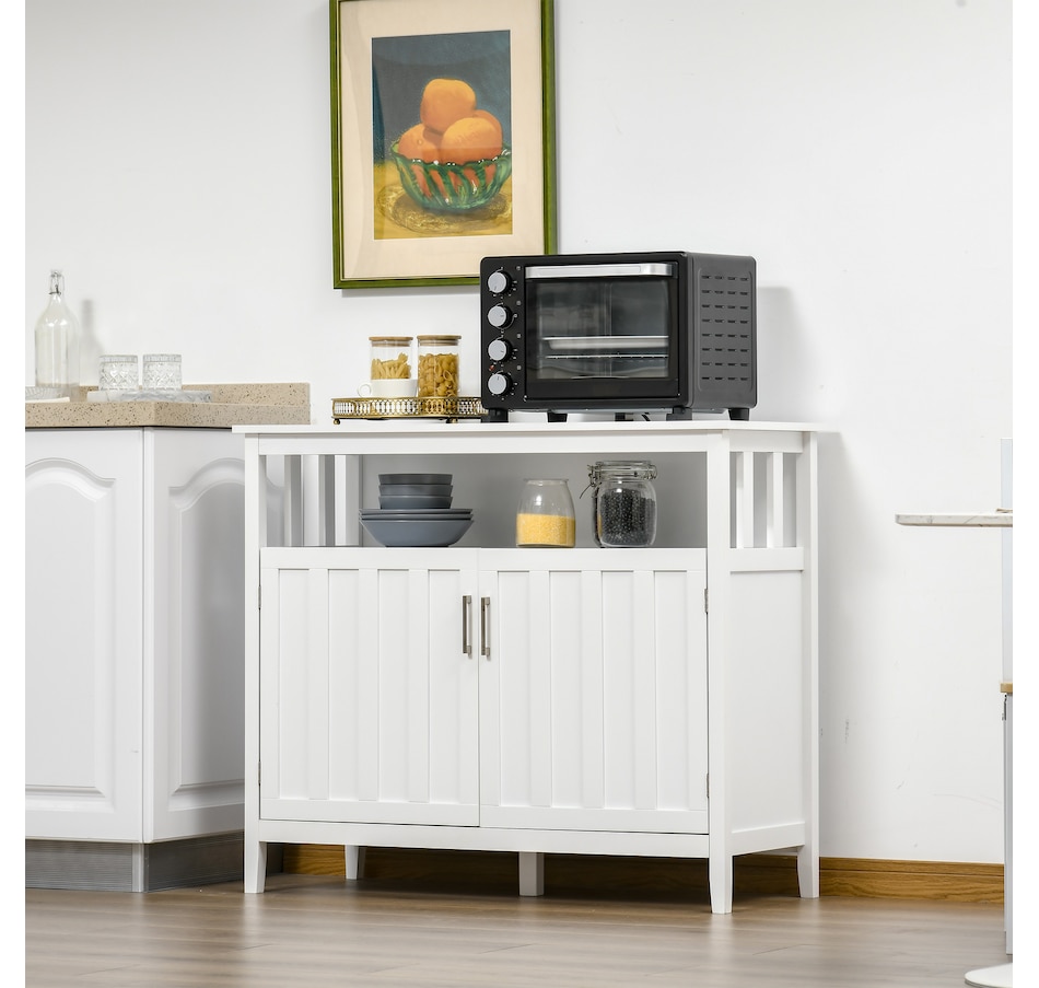 Image 947153_ALTMORE19.jpg, Product 947-153 / Price $184.99 - $199.99, HOMCOM Sideboard Buffet Storage Cabinet Console Table with 2 Doors Black from HOMCOM on TSC.ca's Home & Garden department