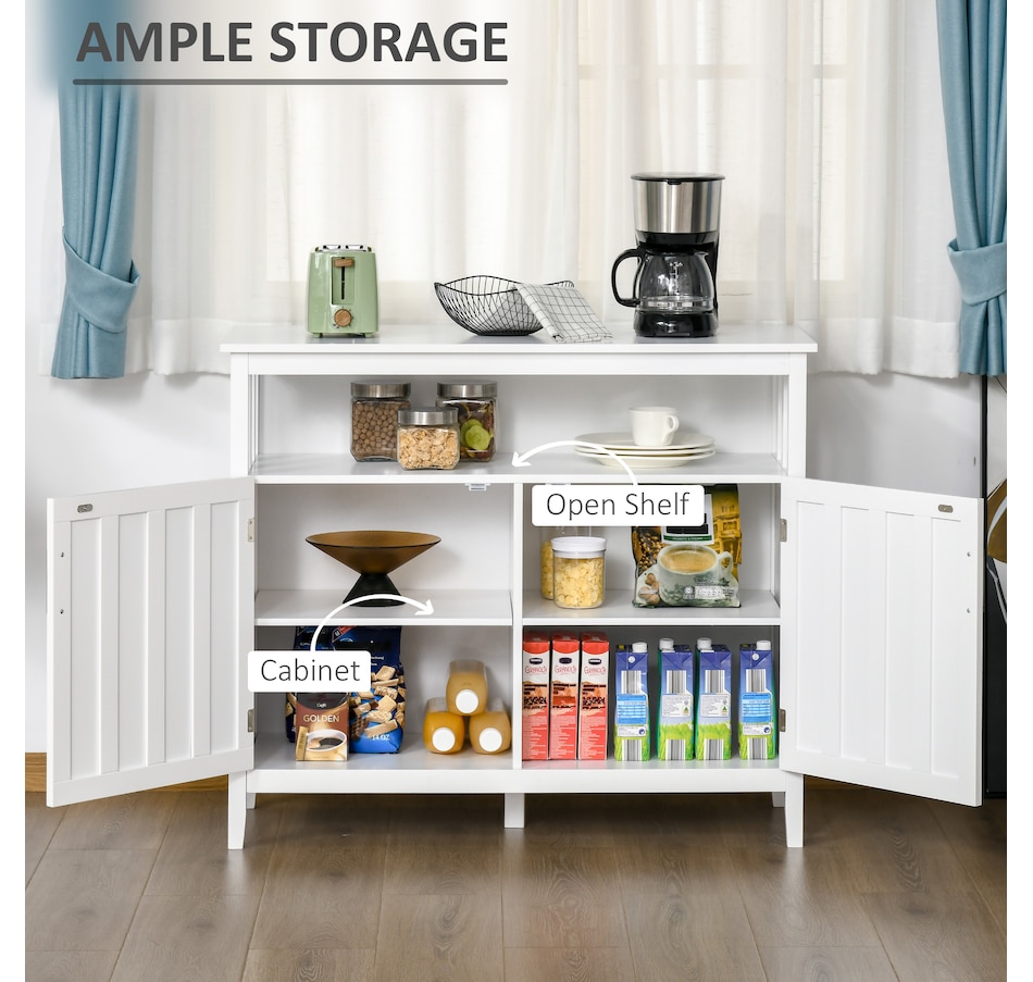 Image 947153_ALTMORE20.jpg, Product 947-153 / Price $184.99 - $199.99, HOMCOM Sideboard Buffet Storage Cabinet Console Table with 2 Doors Black from HOMCOM on TSC.ca's Home & Garden department