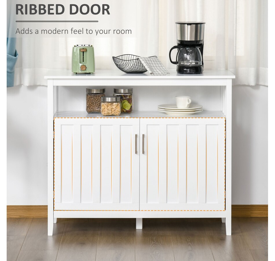 Image 947153_ALTMORE21.jpg, Product 947-153 / Price $184.99 - $199.99, HOMCOM Sideboard Buffet Storage Cabinet Console Table with 2 Doors Black from HOMCOM on TSC.ca's Home & Garden department