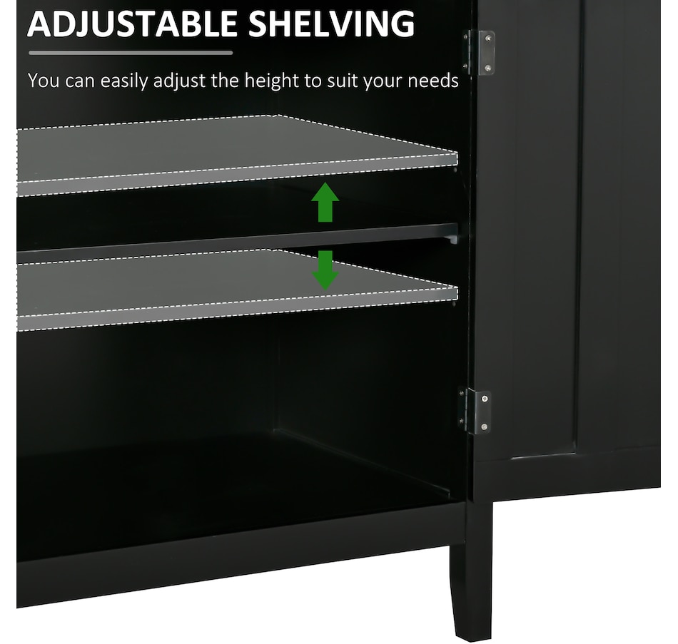 Image 947153_ALTMORE7.jpg, Product 947-153 / Price $184.99 - $199.99, HOMCOM Sideboard Buffet Storage Cabinet Console Table with 2 Doors Black from HOMCOM on TSC.ca's Home & Garden department