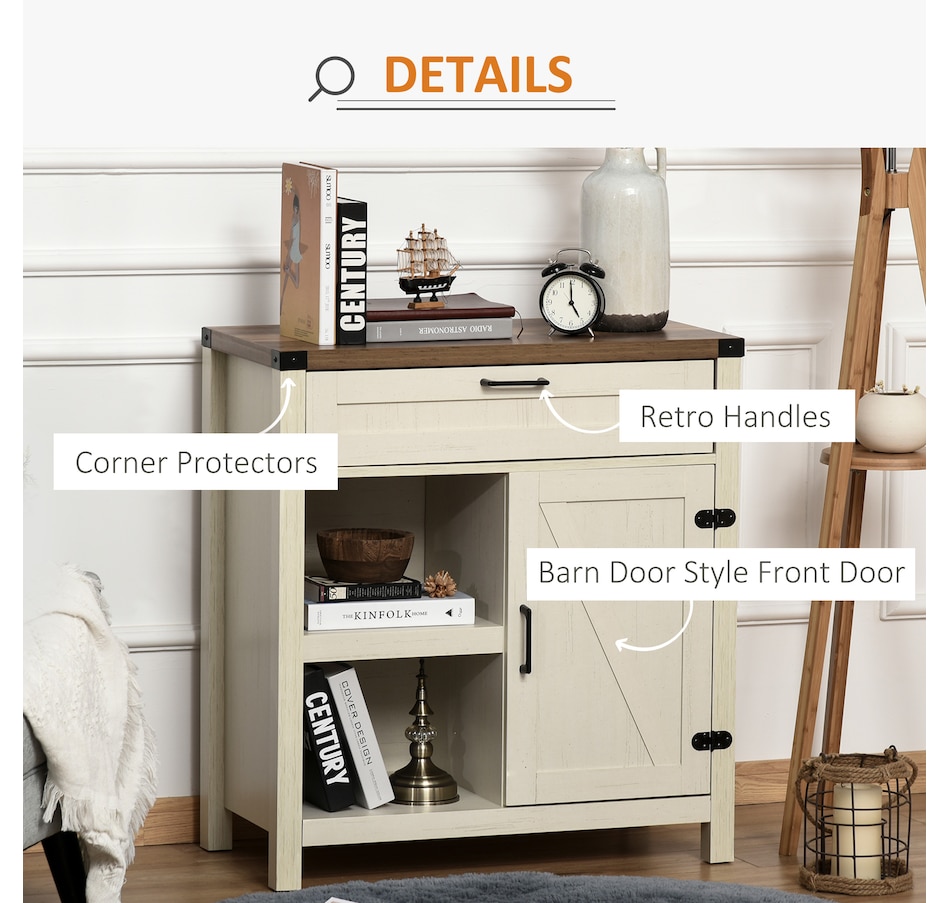 Image 947155_ALTMORE13.jpg, Product 947-155 / Price $169.99 - $174.99, HOMCOM Rustic Barn Door Storage Cabinet Modern Farmhouse Buffet Sideboard from HOMCOM on TSC.ca's Home & Garden department