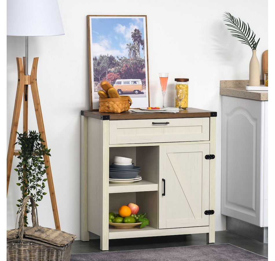 Image 947155_ALTMORE14.jpg, Product 947-155 / Price $169.99 - $174.99, HOMCOM Rustic Barn Door Storage Cabinet Modern Farmhouse Buffet Sideboard from HOMCOM on TSC.ca's Home & Garden department