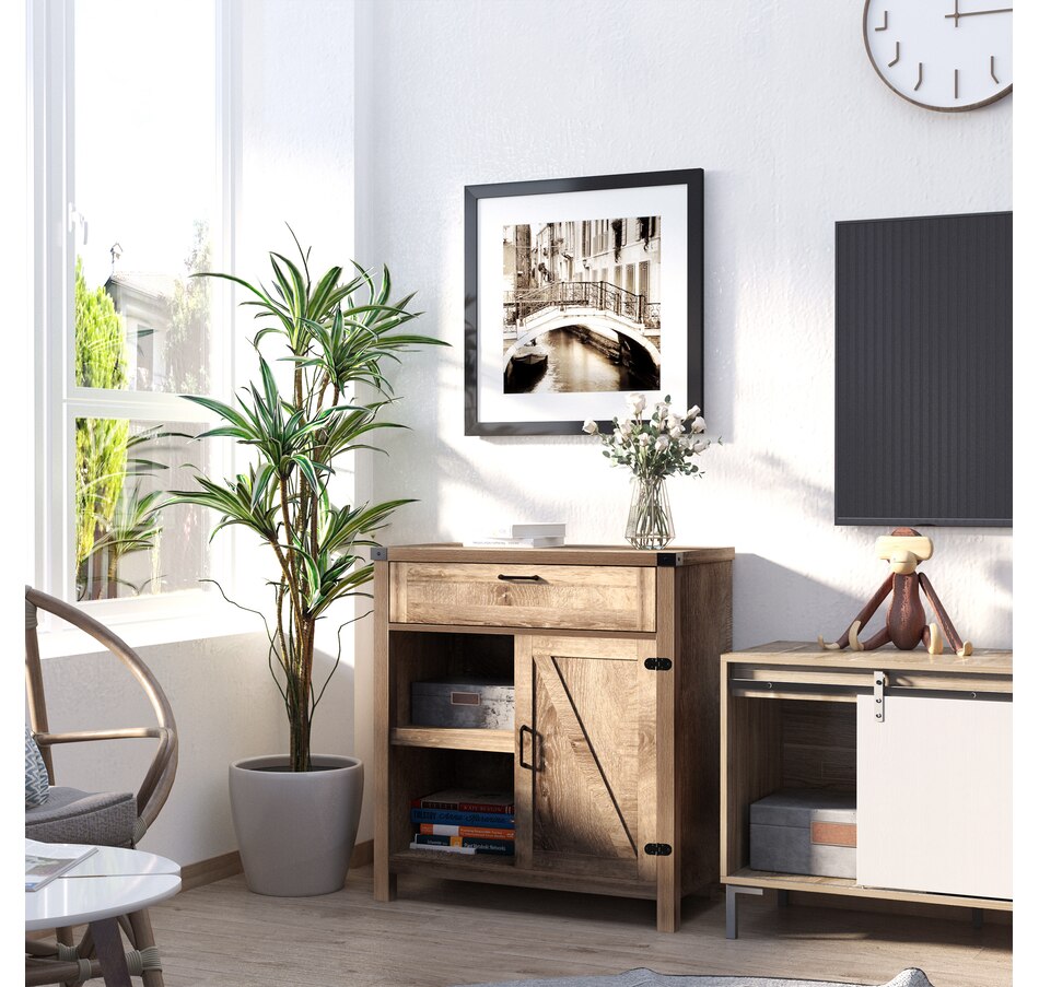 Image 947155_ALTMORE18.jpg, Product 947-155 / Price $169.99 - $174.99, HOMCOM Rustic Barn Door Storage Cabinet Modern Farmhouse Buffet Sideboard from HOMCOM on TSC.ca's Home & Garden department