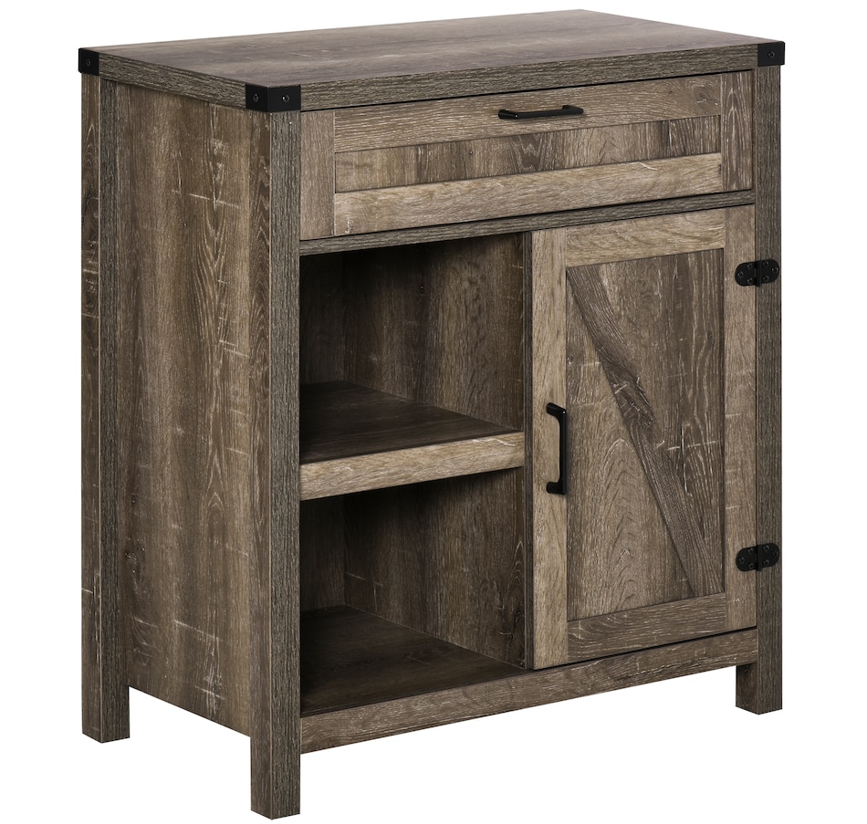 Image 947155_ST01.jpg, Product 947-155 / Price $169.99 - $174.99, HOMCOM Rustic Barn Door Storage Cabinet Modern Farmhouse Buffet Sideboard from HOMCOM on TSC.ca's Home & Garden department