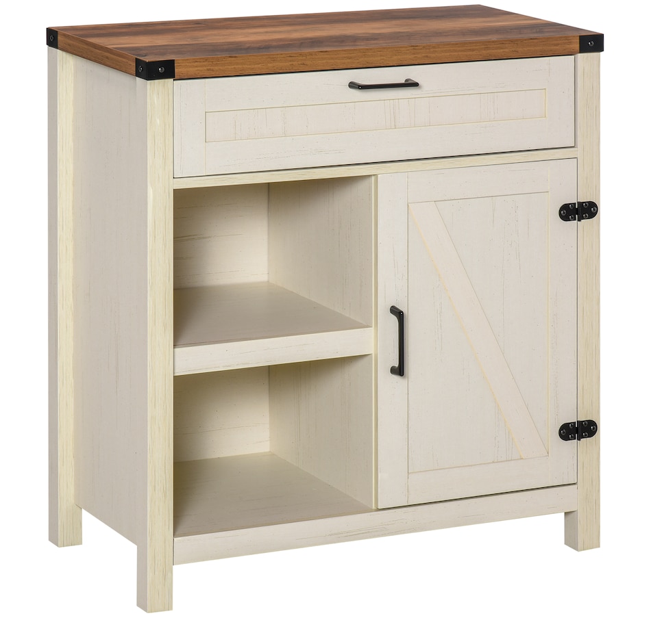 Image 947155_ST02.jpg, Product 947-155 / Price $169.99 - $174.99, HOMCOM Rustic Barn Door Storage Cabinet Modern Farmhouse Buffet Sideboard from HOMCOM on TSC.ca's Home & Garden department